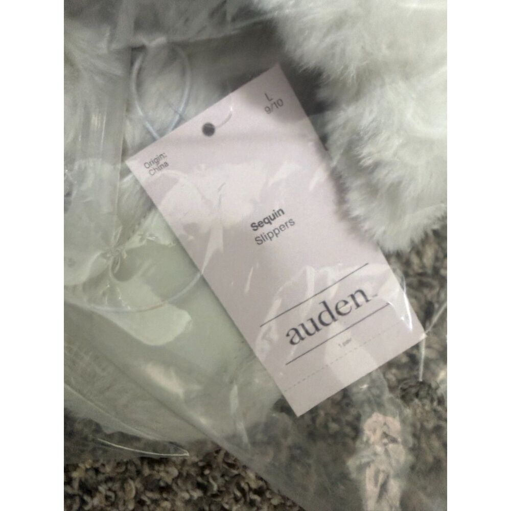 Auden Silver Sequin Slippers Silver  size 9 NEW